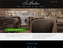 Tablet Screenshot of inbostonhairsalon.com